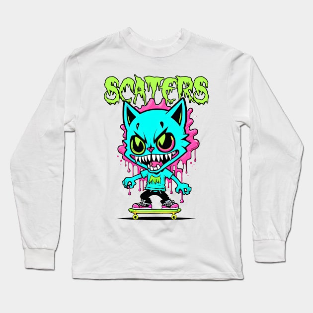 Scaters Long Sleeve T-Shirt by Asu Tropis